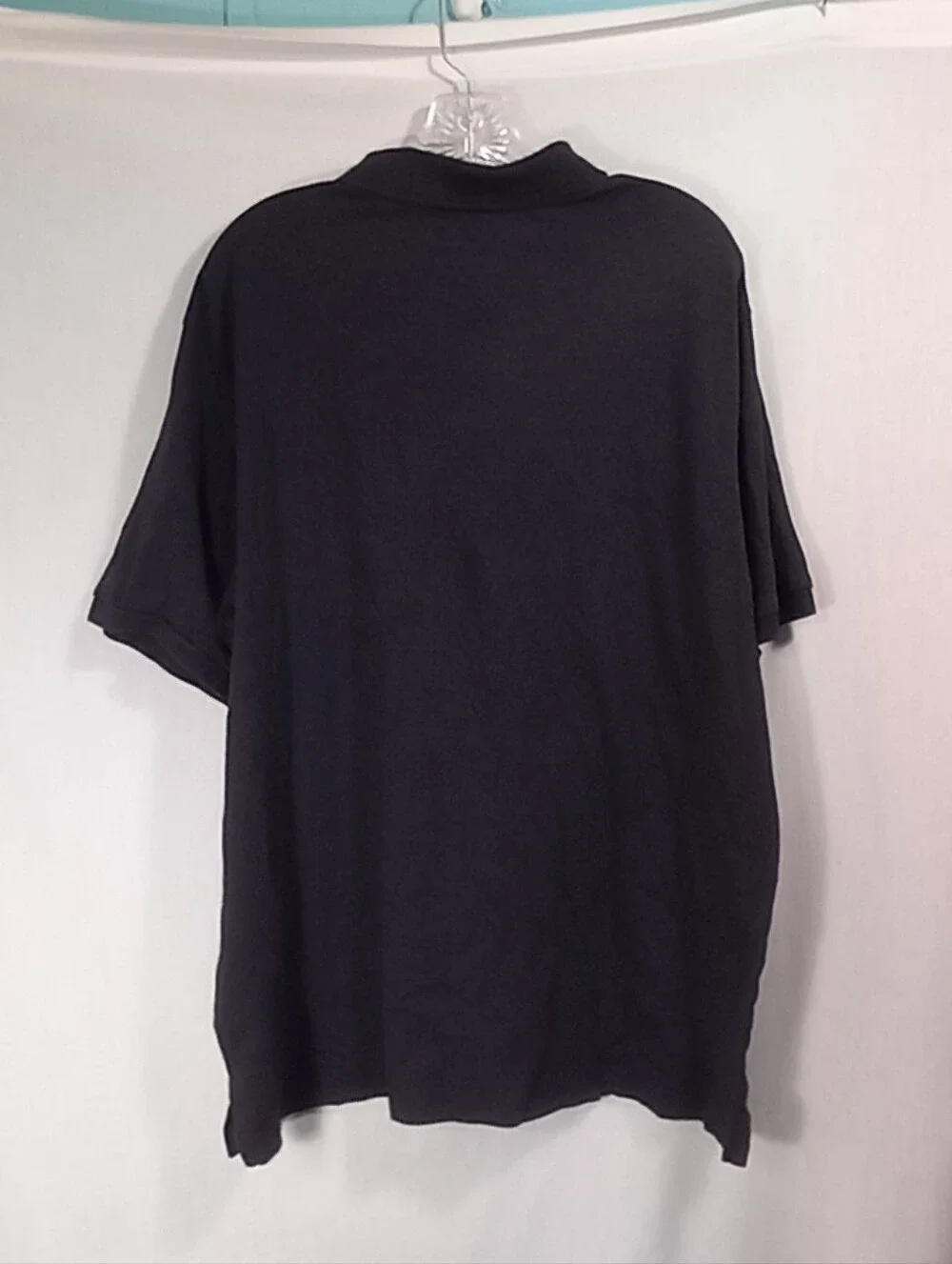Polo Ralph Lauren Charcoal Gray Quarter Button Short Sleeve Polo Top Size XLT